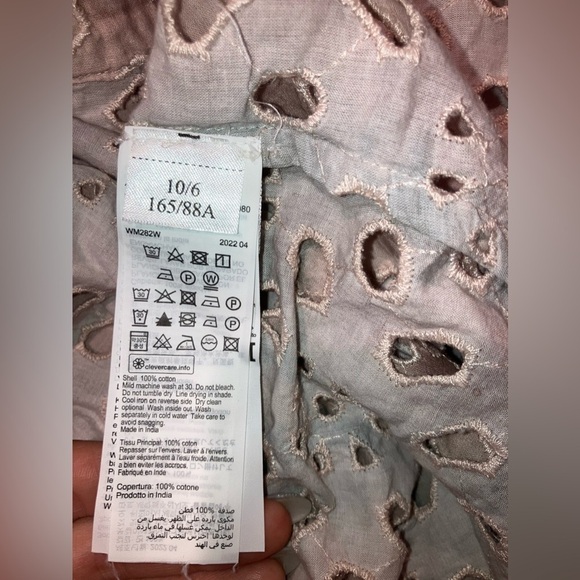 New! Allsaints Inez Marea Broiderie Shirt Dress 🤍 sz 6 - Picture 13 of 13